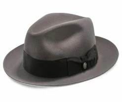 Best deal ๐ฅ Temple - Stetson Fur Felt Fedora Hat - TFTMPL ๐ 84 Temple - Stetson Fur Felt Fedora Hat - TFTMPL