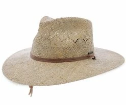 Terrace Stetson Outdoor Vented Seagrass Fedora Hat Men