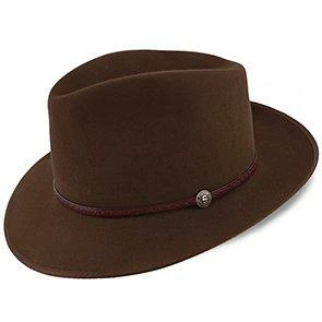 Best Pirce ๐งจ Men Roadster - Stetson Walnut Fur Felt Fedora Hat - TFRDTRB ๐ 1 Men Roadster - Stetson Walnut Fur Felt Fedora Hat - TFRDTRB