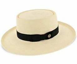 Men Colonel - Stetson Shantung Straw Gambler Hat