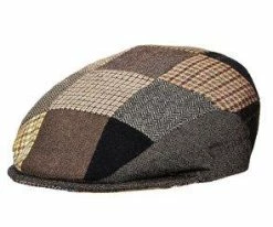 Fiddler - Stetson STW228 Brown Quilted Patches Wool Blend Ivy Cap Wool Blend - Made In Italy