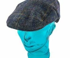 Stetson STW203 Olive Plaid Wool Blend Ivy Cap