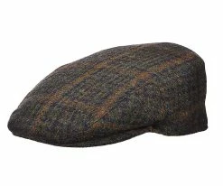 Stetson STW209 Olive Plaid Wool Blend Ivy Cap