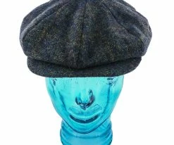 New ๐ Men Stetson STW204 Olive Plaid Wool Blend Newsboy Cap ๐ 9 Men Stetson STW204 Olive Plaid Wool Blend Newsboy Cap