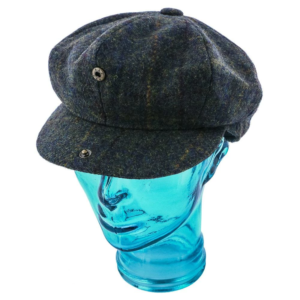 New ๐ Men Stetson STW204 Olive Plaid Wool Blend Newsboy Cap ๐ 6 Men Stetson STW204 Olive Plaid Wool Blend Newsboy Cap