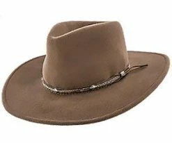 Men Mountain Sky - Stetson Crushable Wool Felt Western Hat - SWMTSK