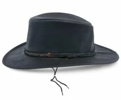 Men Crater - Stetson Leather Outback Hat