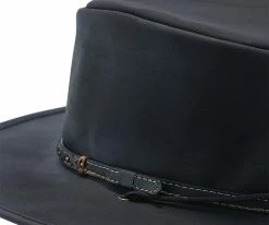 Men Crater - Stetson Leather Outback Hat