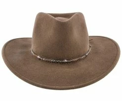 Men Mountain Sky - Stetson Crushable Wool Felt Western Hat - SWMTSK