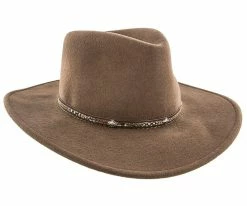 Men Mountain Sky - Stetson Crushable Wool Felt Western Hat - SWMTSK