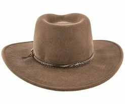 Men Mountain Sky - Stetson Crushable Wool Felt Western Hat - SWMTSK