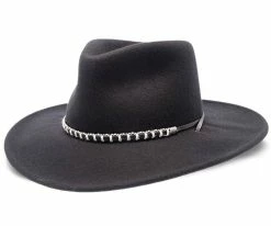 Black Foot - Stetson Wool Felt Outback Hat Men