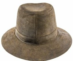 Stetson STW198 Brown Weather Leather Safari Hat Men