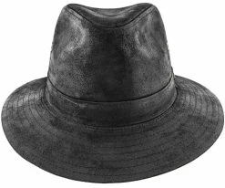 Stetson STW198 Brown Weather Leather Safari Hat Men