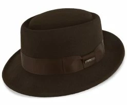 Men Cranston - Stetson Wool Felt Porkpie Hat