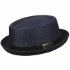 Men Stetson Denim Porkpie Hat -STC227