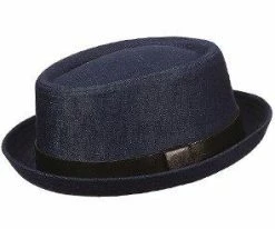 Men Stetson Denim Porkpie Hat -STC227