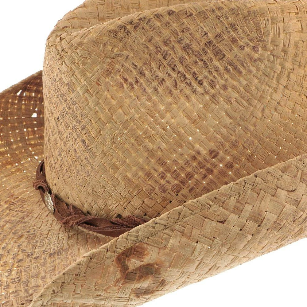 Cheapest ๐ Comstock - Stetson Stained Raffia Straw Western Hat Men ๐ 6 Comstock - Stetson Stained Raffia Straw Western Hat Men