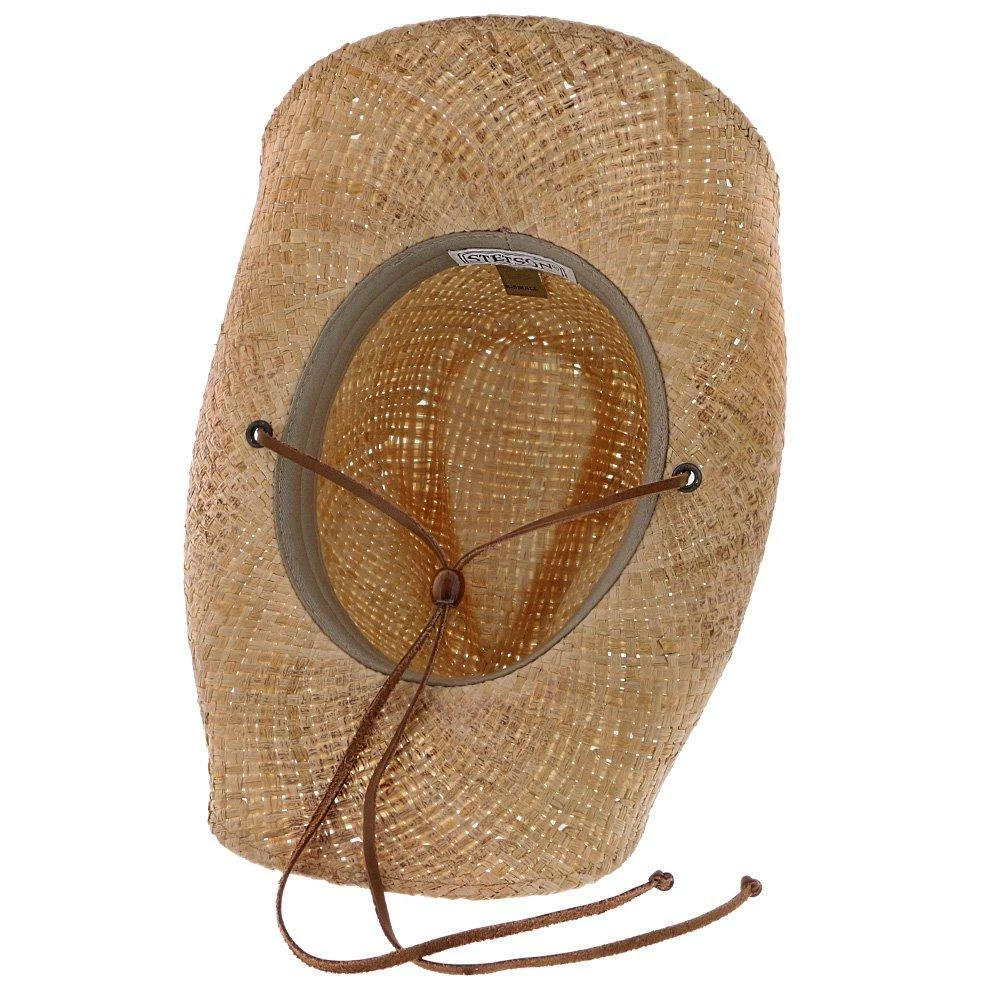 Cheapest ๐ Comstock - Stetson Stained Raffia Straw Western Hat Men ๐ 8 Comstock - Stetson Stained Raffia Straw Western Hat Men