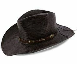 Men Roxbury - Stetson Mocha Straw Western Hat - TSROXB