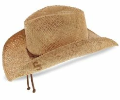 Comstock - Stetson Stained Raffia Straw Western Hat Men