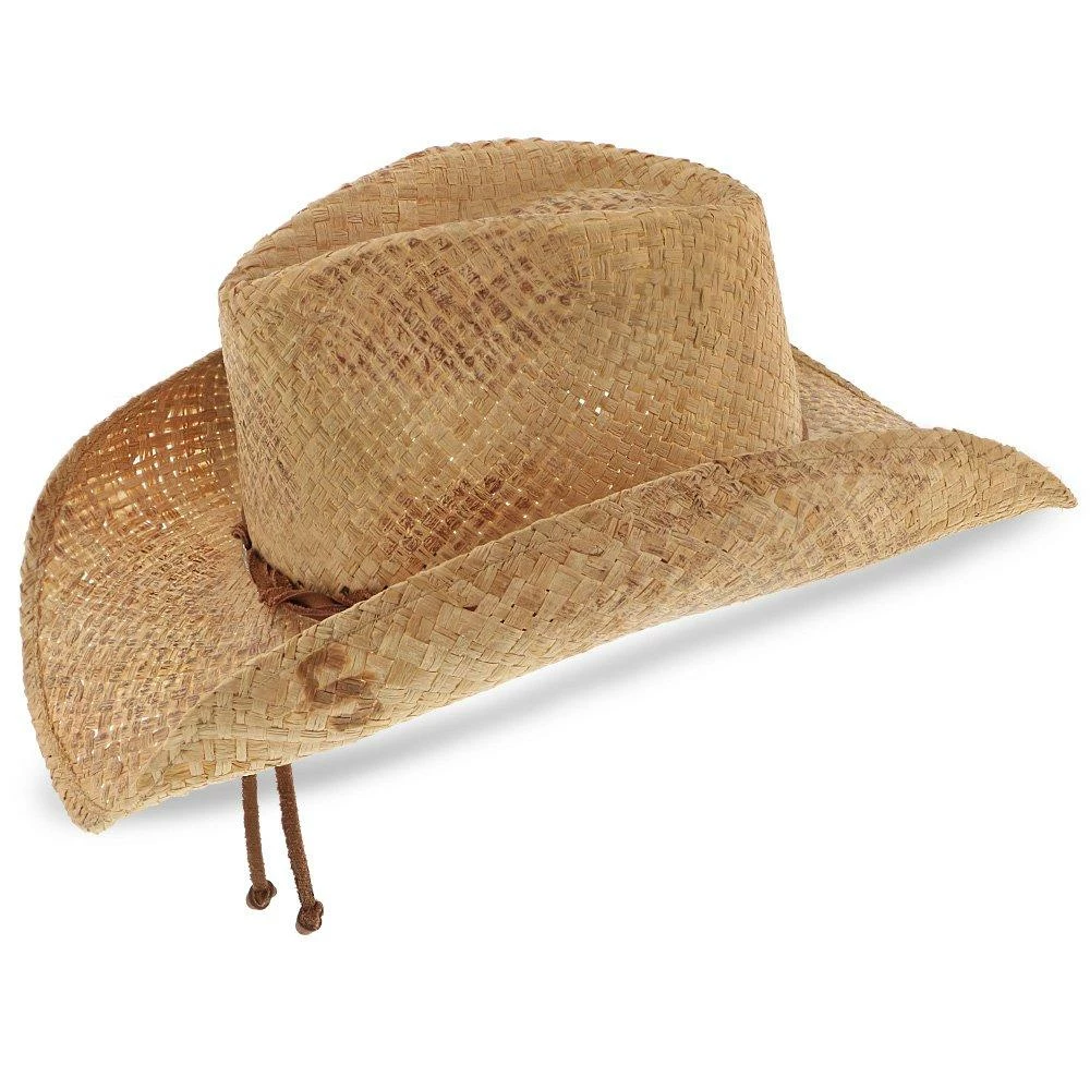 Cheapest ๐ Comstock - Stetson Stained Raffia Straw Western Hat Men ๐ 2 Comstock - Stetson Stained Raffia Straw Western Hat Men