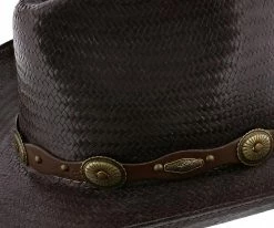 Men Roxbury - Stetson Mocha Straw Western Hat - TSROXB