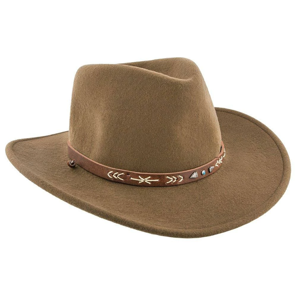 Deals ๐ Santa Fe - Stetson Wool Felt Crushable Western Hat - SWSTFE ๐ 10 Santa Fe - Stetson Wool Felt Crushable Western Hat - SWSTFE