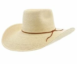 Sunbody Reata Two - Natural Hand Woven Guatemalan Palm Hat Men