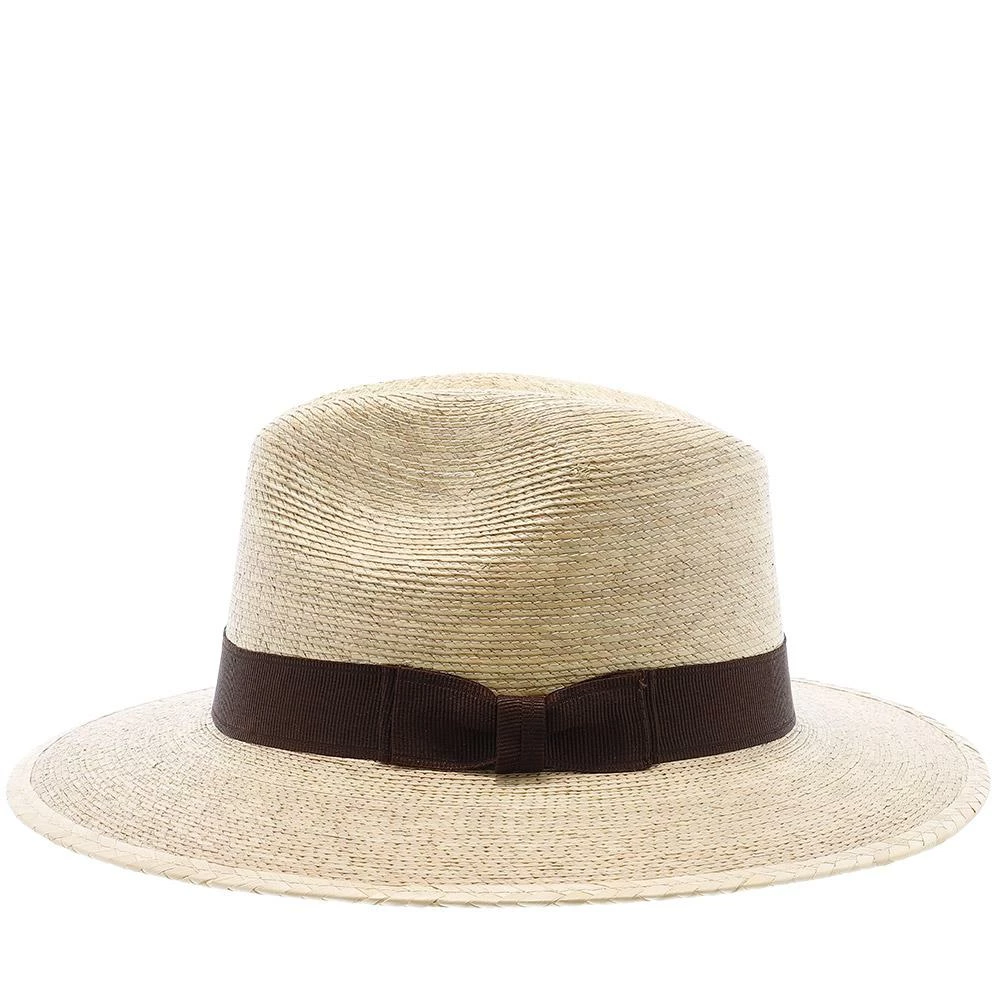 Sunbody Explorer, 2 1/2" Brim - Colored Natural Hand Woven Green Palm Hat Men