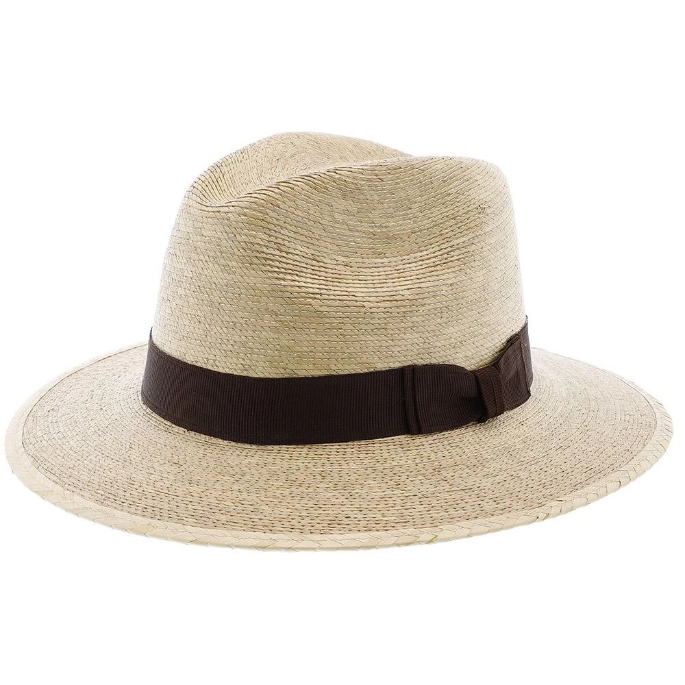 Sunbody Explorer, 2 1/2" Brim - Colored Natural Hand Woven Green Palm Hat Men