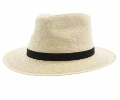 Sunbody Fine Palm Tear Drop Fedora - Natural Hand Woven Guatemalan Fine Palm Hat