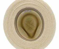 Sunbody Fine Palm Tear Drop Fedora - Natural Hand Woven Guatemalan Fine Palm Hat