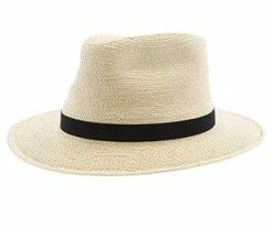 Sunbody Fine Palm Tear Drop Fedora - Natural Hand Woven Guatemalan Fine Palm Hat