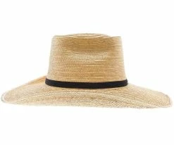 Sunbody Oak Boxtop Hat - Natural Hand Woven Guatemalan Palm Hat