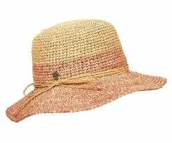 Bahama Mama - Tommy Bahama TBWL53 Turquoise Crochet Raffia Bucket Hat