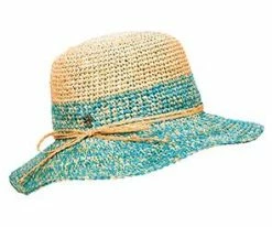 Flash Sale ๐คฉ Bahama Mama - Tommy Bahama TBWL53 Turquoise Crochet Raffia Bucket Hat โ 9 Bahama Mama - Tommy Bahama TBWL53 Turquoise Crochet Raffia Bucket Hat
