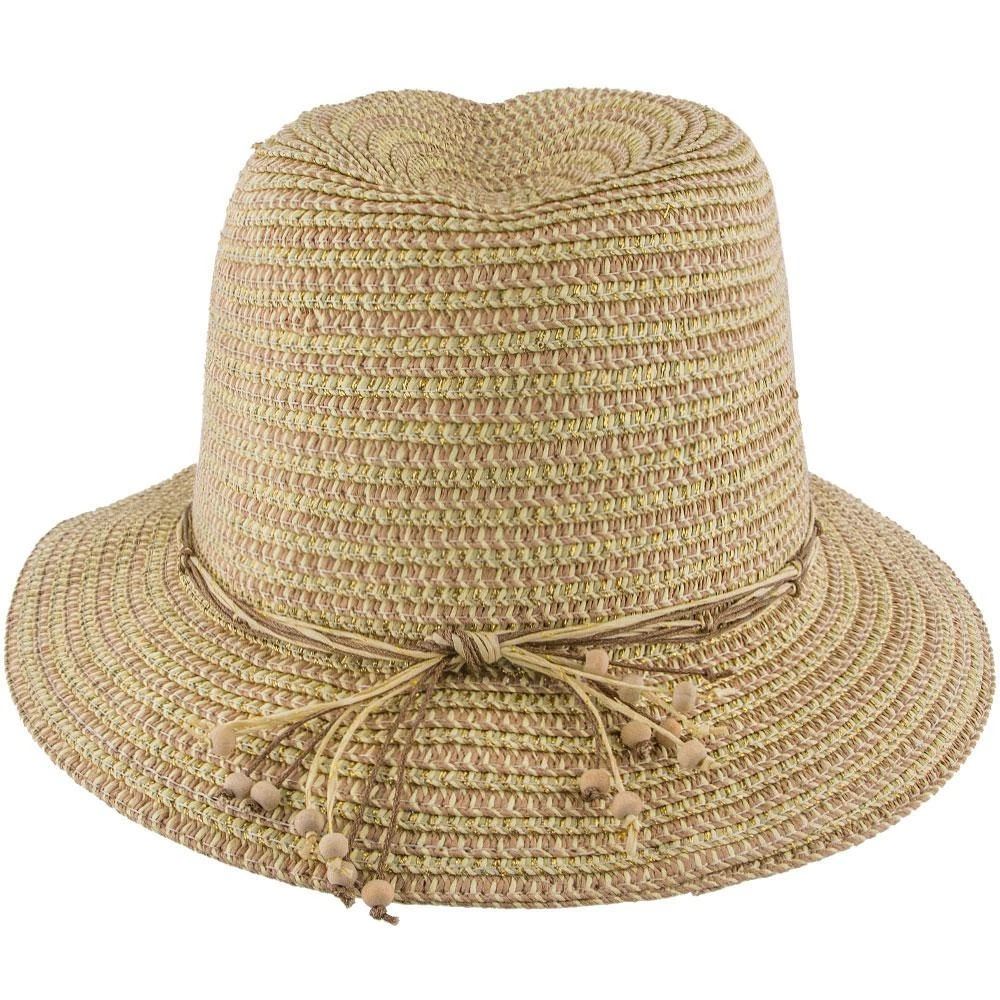 Best Sale โ Men Tommy Bahama TBWL34 Gold Paper Braid Fedora Hat ๐ 6 Men Tommy Bahama TBWL34 Gold Paper Braid Fedora Hat