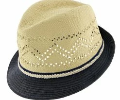 Samoa - Tommy Bahama TBWL71 Natural Toyo Straw Fedora Hat Men