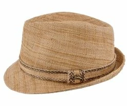 Tommy Bahama TBW196OS Tea Matte Raffia Trilby Hat