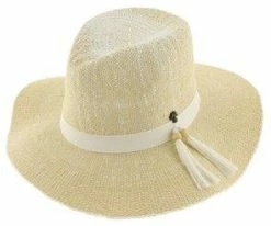 Magnolia - Tommy Bahama TBWL73 White Bangkok Toyo Straw Safari Hat Men