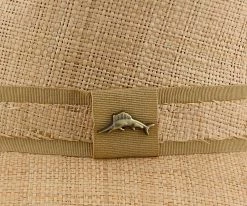 Almond - Tommy Bahama 100% Raffia Straw Safari Hat