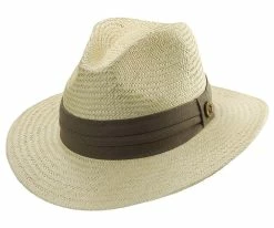 Krakatoa - Tommy Bahama TBW137OS Taupe Palm Fiber Panama Hat