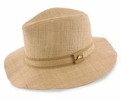 Almond - Tommy Bahama 100% Raffia Straw Safari Hat