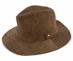 Almond - Tommy Bahama 100% Raffia Straw Safari Hat