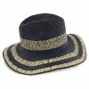 Superb - H-TBWL80 - Tommy Bahama Navy 100% Toyo Straw Wide Brim Hat
