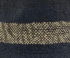 Superb - H-TBWL80 - Tommy Bahama Navy 100% Toyo Straw Wide Brim Hat