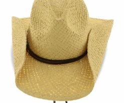 Men Betty - Tropical Trends Natural 100% Toyo Straw Western Hat