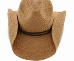 Men Betty - Tropical Trends Natural 100% Toyo Straw Western Hat