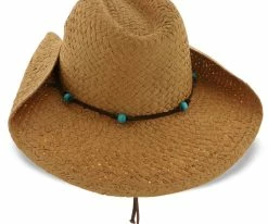 Men Betty - Tropical Trends Natural 100% Toyo Straw Western Hat